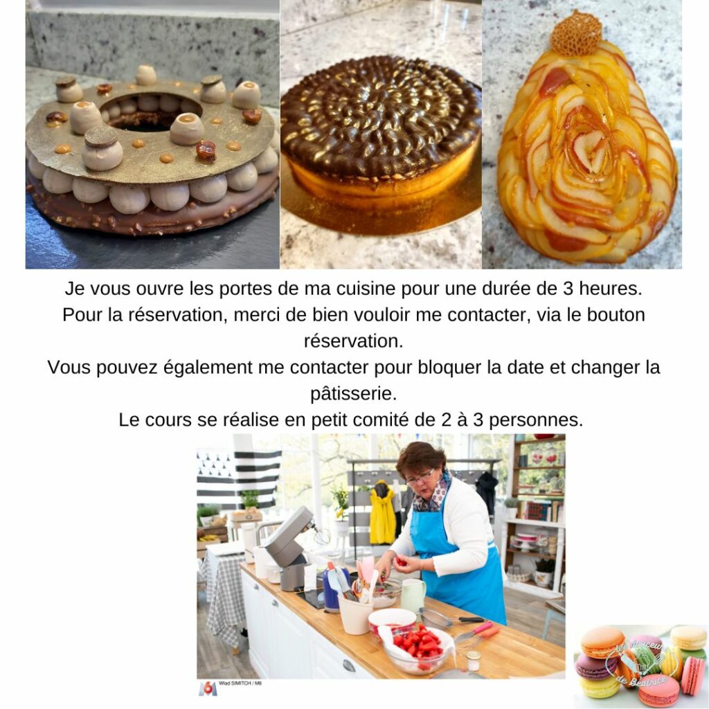 Atelier pâtisserie avec Béatrice