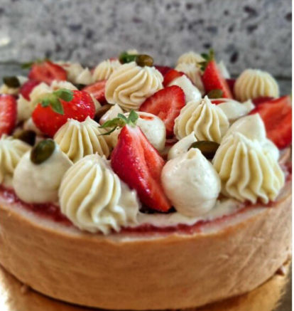 Roller Cake Pistache Fraise