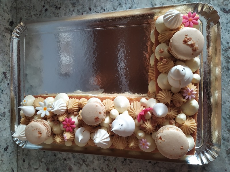 Number Cake Caramel Vanille