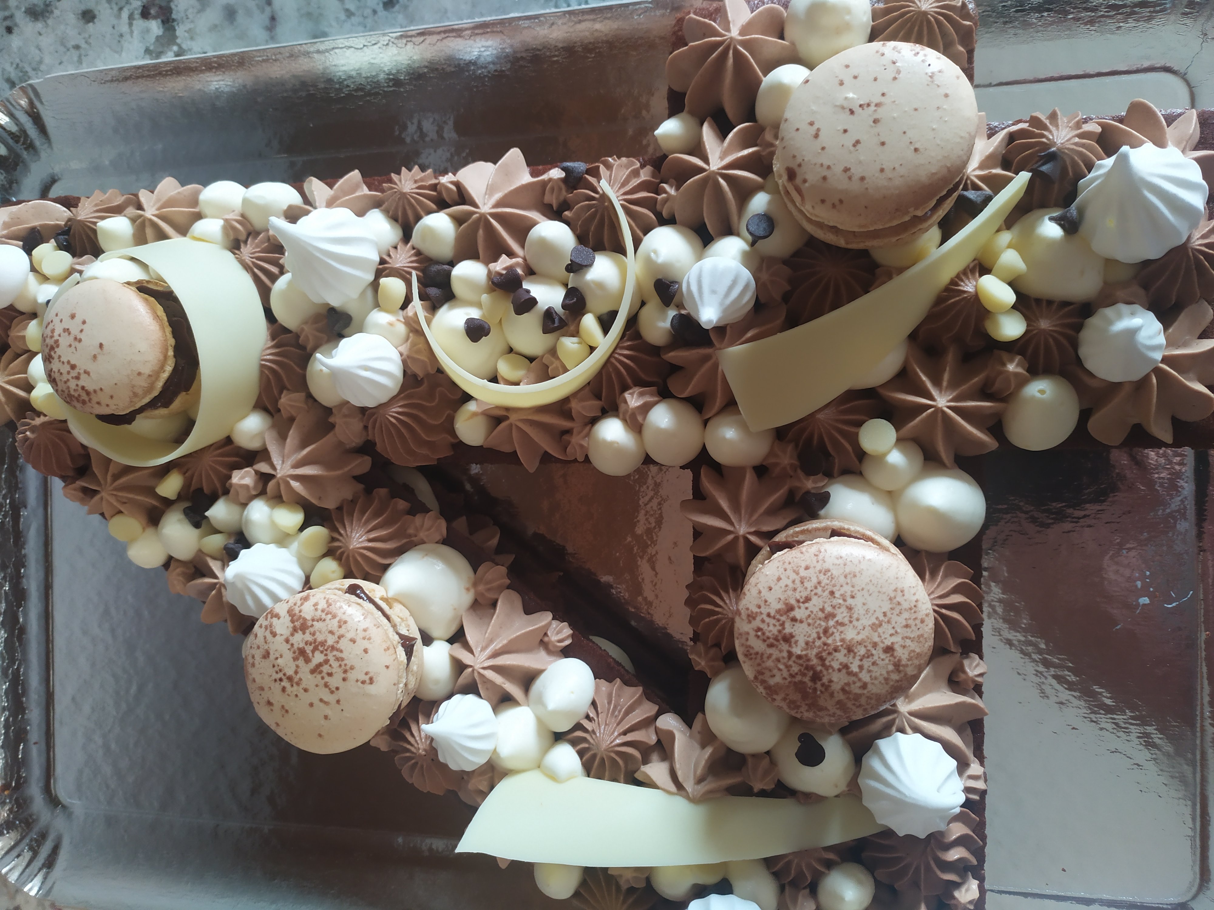 Number Cake au chocolat 